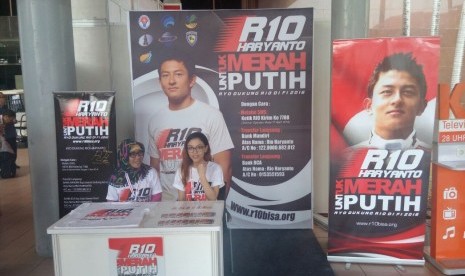 Stand penggalangan dana Rio Haryanto di IIMS 2016