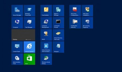 Start Screen Windows server 2012