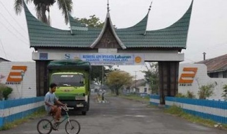 Stasiun kereta wisata Padang Panjang, Sumatera Barat.