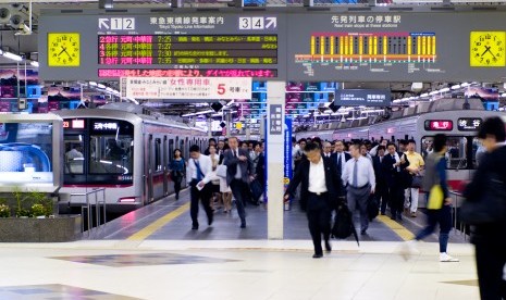 Stasiun Metro Tokyo Shibuya, salah satu yang paling ramai dengan turis.