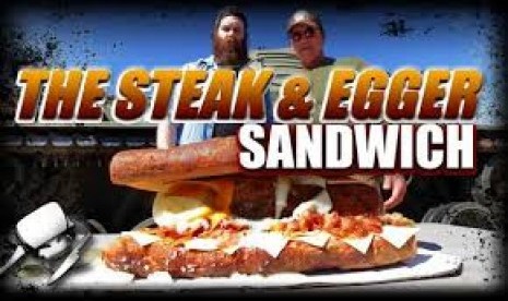 Steak and Egger Sandwich