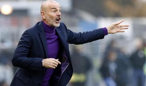 Pelatih AC Milan, Stefano Pioli.