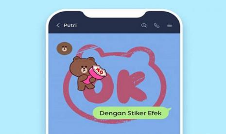 Stiker Line dengan Efek sudah bisa diakses di Line Store.