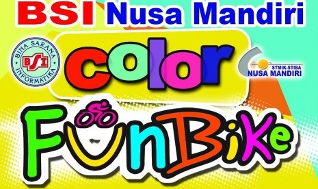 STMIK Nusa Mandiri Color Funbike 2017.