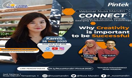 STMIK Nusa Mandiri menggelar webinar (CONNECT) dengan tema 