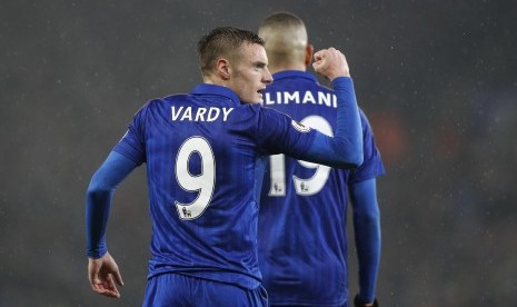 Striker Leicester City, Jamie Vardy (kiri)