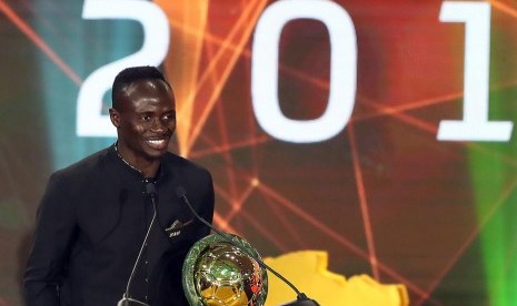 Striker Liverpool, Sadio Mane menjadi pemain terbaik Afrika 2019.