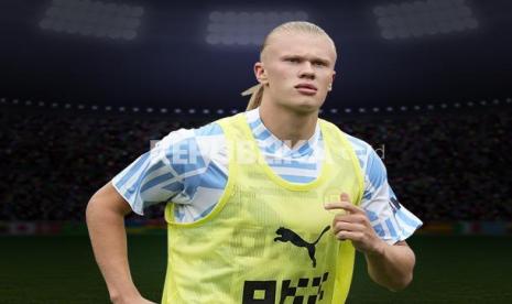 Striker Manchester City Erling Haaland.