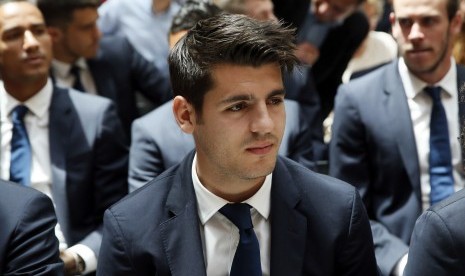 Striker Real Madrid, Alvaro Morata.