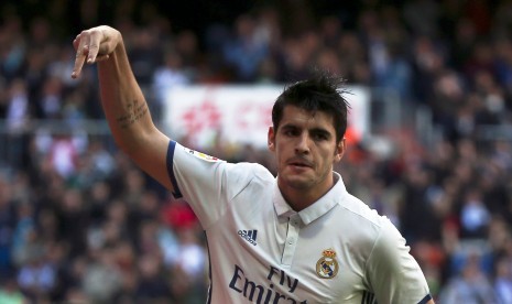 Striker Real Madrid Alvaro Morata.