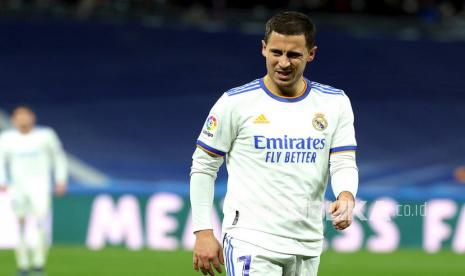 Penyerang Real Madrid Eden Hazard. 