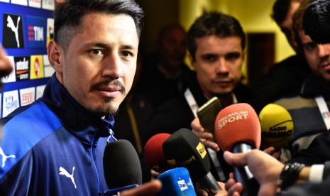 Striker timnas Italia, Gianluca Lapadula.