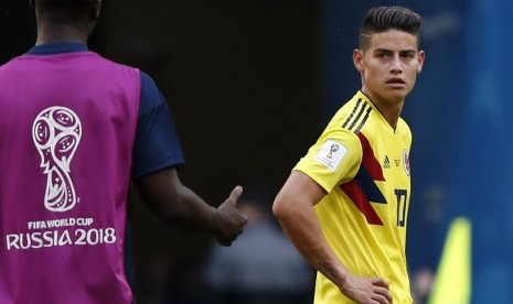 Striker timnas Kolombia, James Rodriguez.