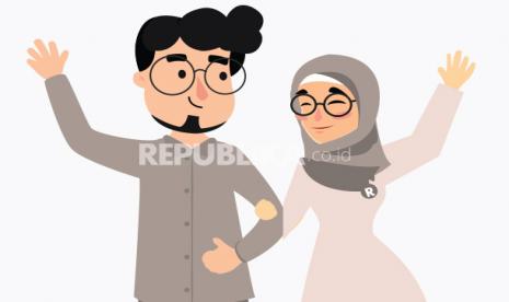 Suami-istri (ilustrasi). Menyentuh Suami Apakah Membatalkan Wudhu?