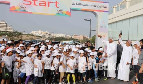 Suasana 2018 Asian Games OCA Fun Run. (ilustrasi)