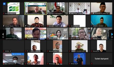 Suasana acara forum bisnis yang digelar oleh MUI bekerja sama dengan biznIDs, KBRI Beijing dan KBRI Kuala Lumpur..