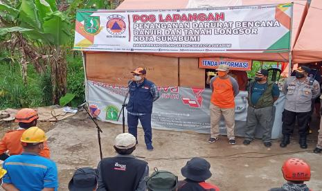 Suasana apel penutupan pos lapangan darurat bencana di Kelurahan Jayaraksa, Kecamatan Baros, Kota Sukabumi, Kamis (3/3/2022)Beragam cara dilakukan untuk menghadapi potensi bencana alam. Salah satunya di Kota Sukabumi yang menggagas lahirnya Forum Pengurangan Risiko Bencana (FPRB).