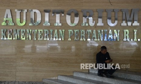   Suasana auditorium Kementerian Pertanian RI yang terletak di Jakarta Selatan, Senin (26/12).