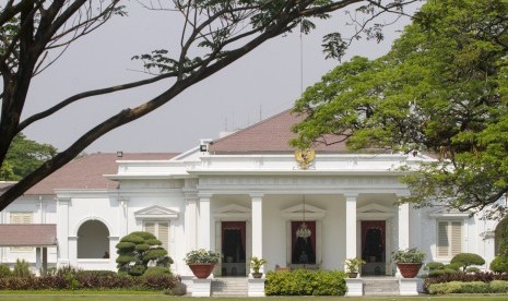 Suasana bagian belakang Istana Merdeka di Kompleks Istana Kepresidenan, Jakarta, Rabu (22/7). 