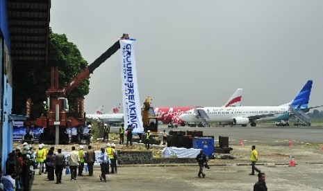 Suasana Bandara Husein Sastranegara.