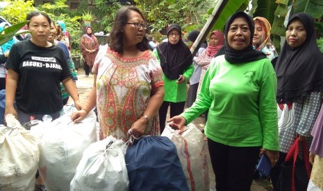 Suasana bank sampah di RW 01, Sunter Jaya, Tanjung Priok, Jakarta Utara, beberapa waktu lalu.