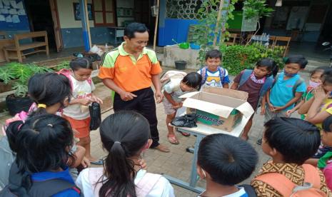 Suasana belajar mengajar di SD Kanisius Kenalan, Magelang, Jawa Tengah.