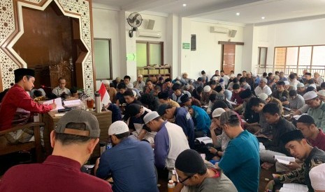 Suasana Daurah atau pengajian di Pesntren Ustaz Muhammad Abduh Tausikal,