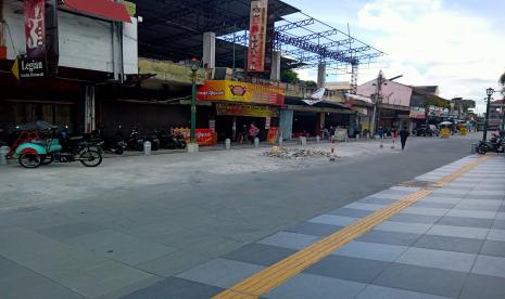 Suasana di Jalan Perwakilan Kota Yogyakarta.