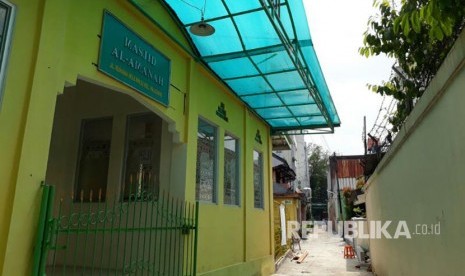 Suasana di Kampung Toleransi, Gang Ruhana, Kelurahan Paledang RT 01/RW 02 Kota Bandung. Di kampung ini, masjid, vihara dan gereja dibangun berdekatan dan warganya hidup rukun saling tolong menolong