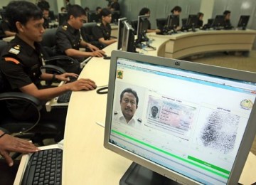  Suasana di kantor Imigrasi Ambon, Maluku.