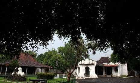 Suasana di Keratoran Kasepuhan Cirebon.