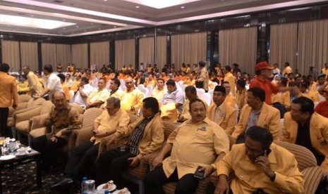 Suasana di Munas IX Partai Golkar di Jakarta, Sabtu (6/12)