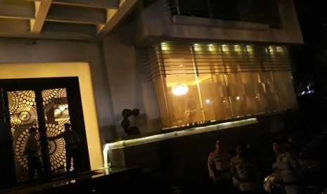 Suasana di rumah Setya Novanto, Rabu (15/11) malam