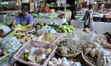 Suasana di salah satu pasar tradisional.