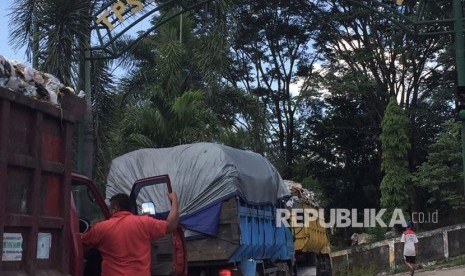 Suasana di tempat pembuangan sampah terpadu (TPST) Piyungan, Bantul, DIY. (Ilustrasi)