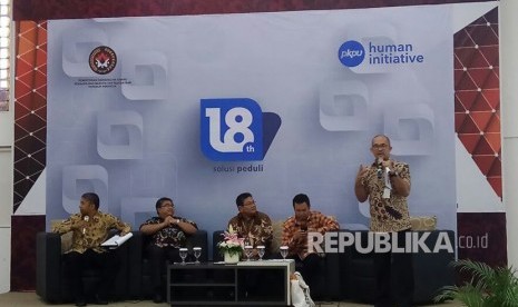 Suasana diskusi public terkait isu-isu yang dikelola PKPU-HI sepanjang tahun 2017 dan rencana tahun 2018. 