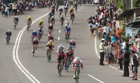 Suasana etape terakhir Tour de Molvccas 2017.