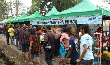 Suasana Festival Kopi Kelud yang diadakan oleh Pemkab Kediri bersama LAZ Al Azhar.