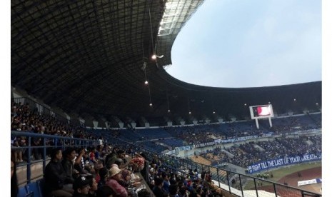 Suasana GBLA menjelang laga Persib vs Pusamania Borneo FC.