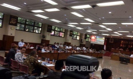 Suasana gelar perkara terbuka kasus dugaan peninstaan agama oleh Basuki Tjahaja Purnama  