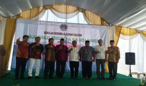 Suasana halal bihalal Sekolah Bosowa Al Azhar Cilegon, Sabtu (6/8/2016).