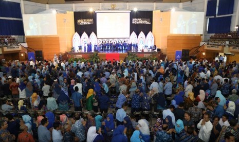  Suasana halal bihalal yang digelar oleh IPB University.