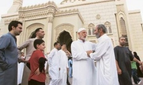 Suasana Idul Fitri di Uni Emirat Arab.