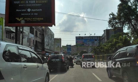 Suasana jalanan di Kota Medan 