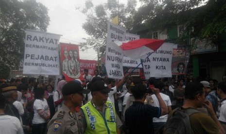 Suasana jelang penggusuran kawasan Bukit Duri, Rabu (28/9).