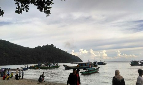 Suasana jelang Sail Karimata di Ketapang, Kalimantan Barat.