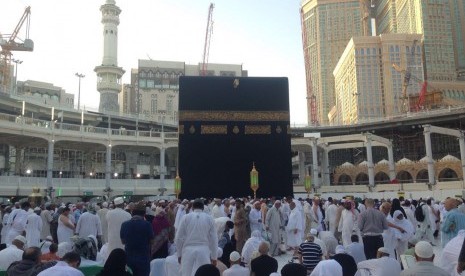 Suasana Kabah di Masjidil Haram, Makkah, Arab Saudi