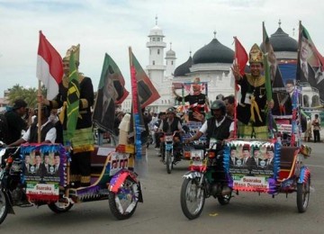 Suasana kampenye pilkada di Aceh (ilustrasi).