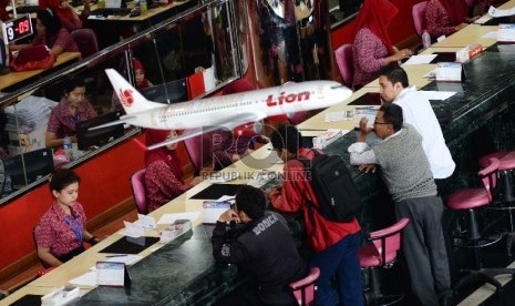 Suasana kantor pusat PT Lion Air, Jakarta, Senin (23/2). 