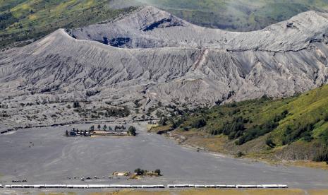 Suasana kawasan Taman Nasional Bromo Tengger Semeru di Probolinggo, Jawa Timur. 